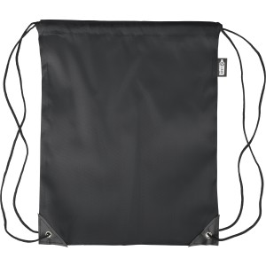 210D rPET poli�szter tornazs�k, fekete