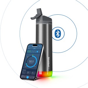 HidrateSpark PRO vkuumszigetelt okospalack, 600 ml, szrke (vizespalack)